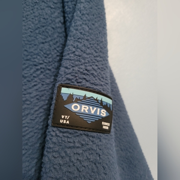 Orvis Men's Fleece Full Zip Jacket Blue Size M - Picture 4 of 9